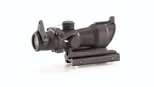 Trijicon ACOG 4x32mm Crosshair/Amber Center Reticle Rifle Scope .223 Ballistic 360 View - image 5 from the video